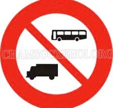 biển cấm xe tải xe khách