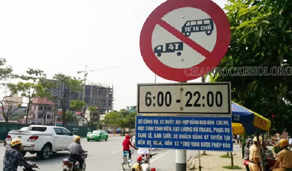 các loại biển báo cấm xe tải