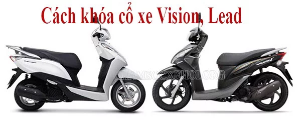 cách khóa cổ xe vision