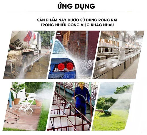 ứng dụng của máy rửa xe mini Kushima