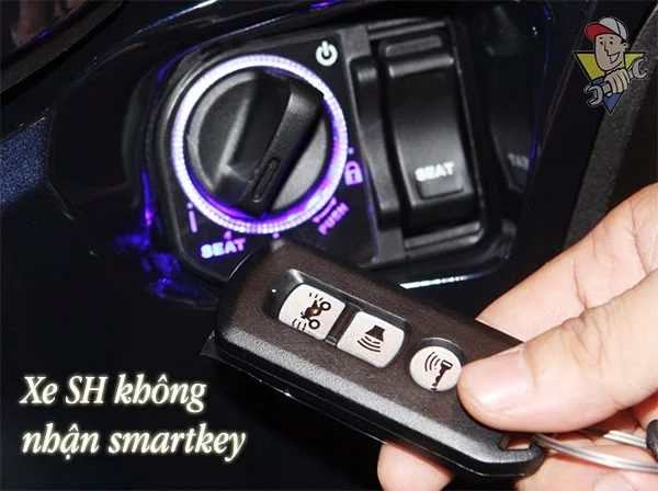 xe sh không nhận smartkey