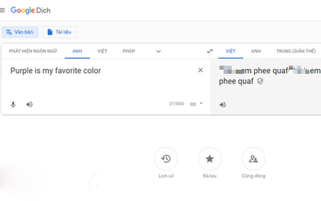 google dịch nói bậy là gì