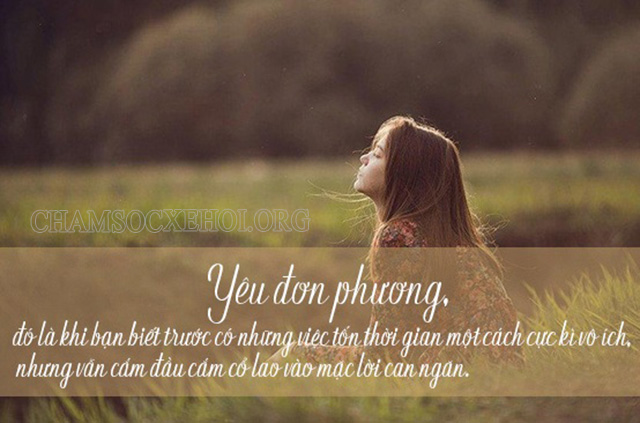 Stt yêu đơn phương hay thấm từng cảm xúc