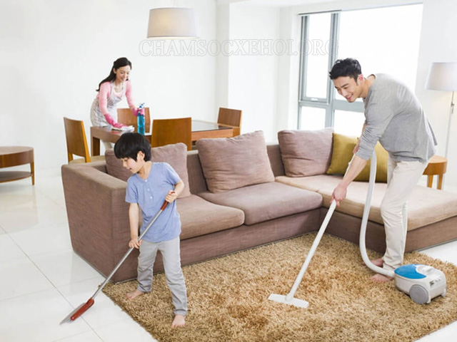 Dọn dẹp nhà cửa sạch sẽ để hút năng lượng tích cực