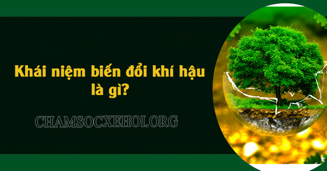Khái niệm biến đổi khí hậu là thay đổi của khí hậu do nhiều yếu tố tác động