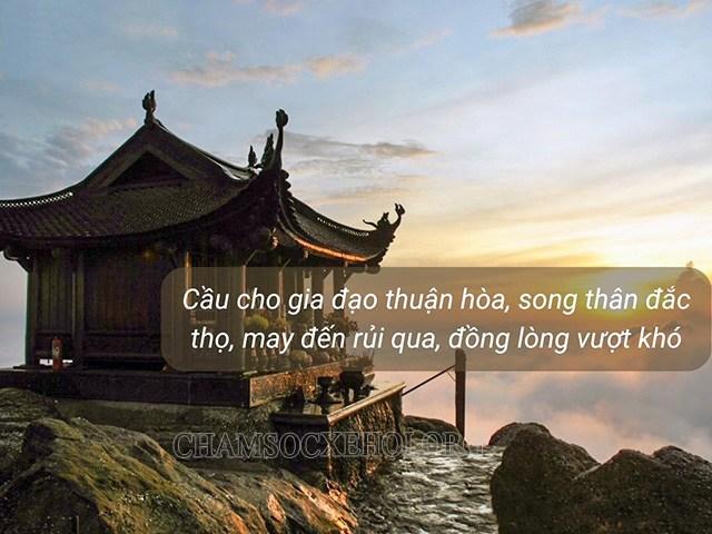 STT đi chùa cầu bình an, thành tâm