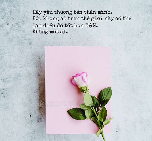 STT yêu bản thân sâu sắc, mang thông điệp ấn tượng
