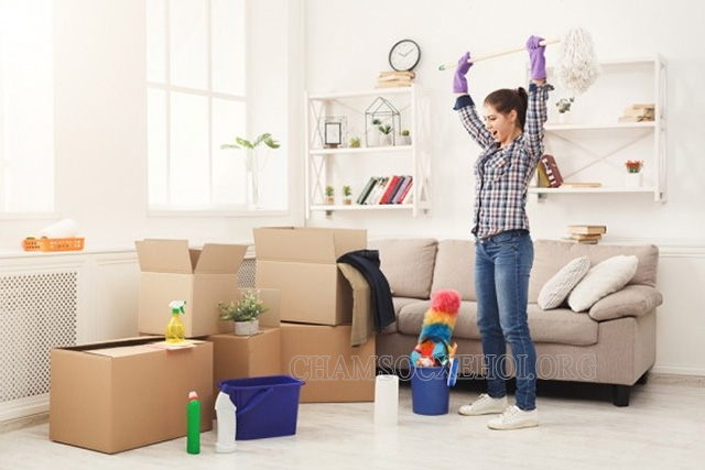 Dọn nhà cửa sạch sẽ để đón điều may mắn