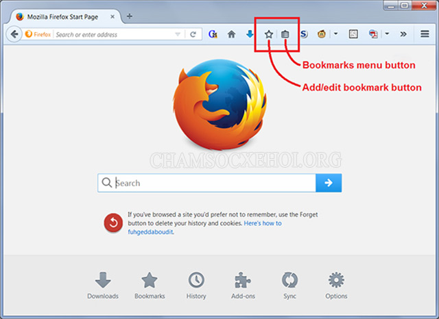 Cách sử dụng Bookmark trên Firefox